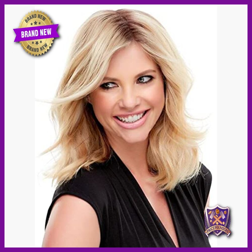 12" Human Hair Topper, Monofilament Base, Clip-In Volumizer for Thinning Hair